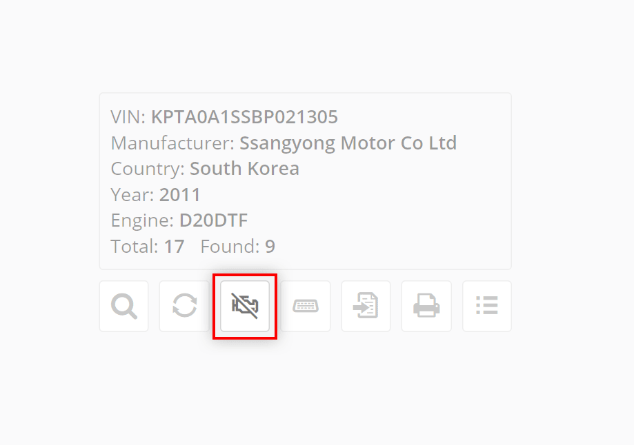 The function of deleting all DTC errors in the found ECU blocks