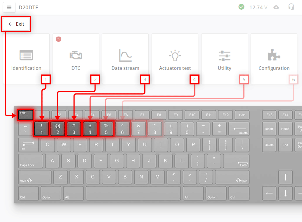 System selection window in ScanDoc